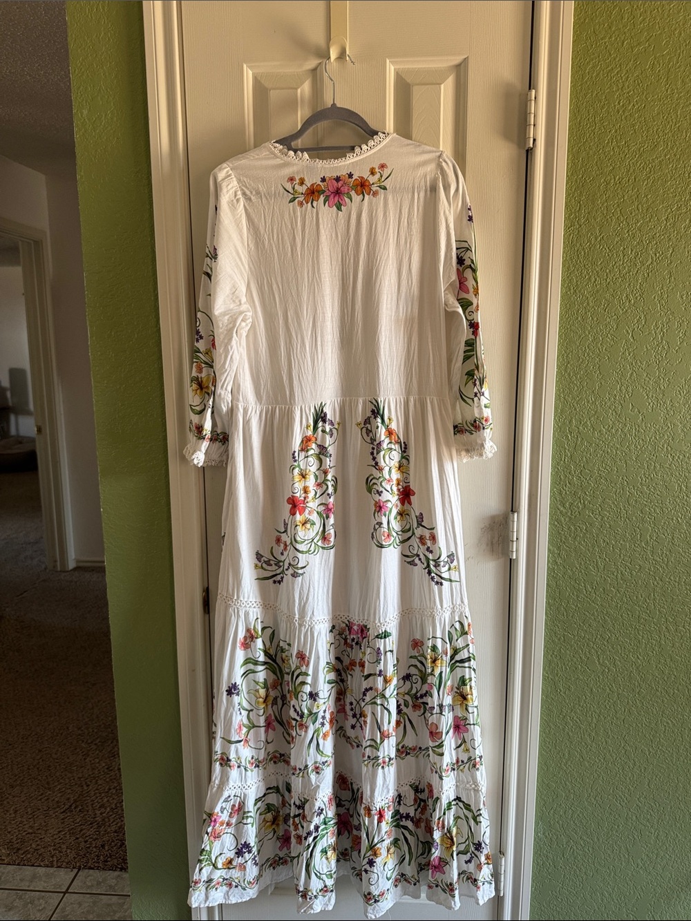 Farm Rio x Anthropologie Long-Sleeve Cutout Maxi Dress - Picture 9 of 10